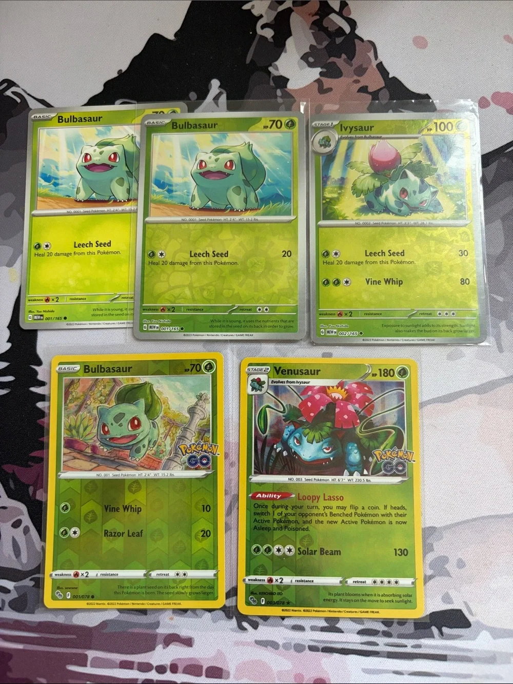 Bulbasaur Ivysaur & Venusaur Pokémon Evolution Reverse Holo Lot 🌱 | ✨5/$25✨